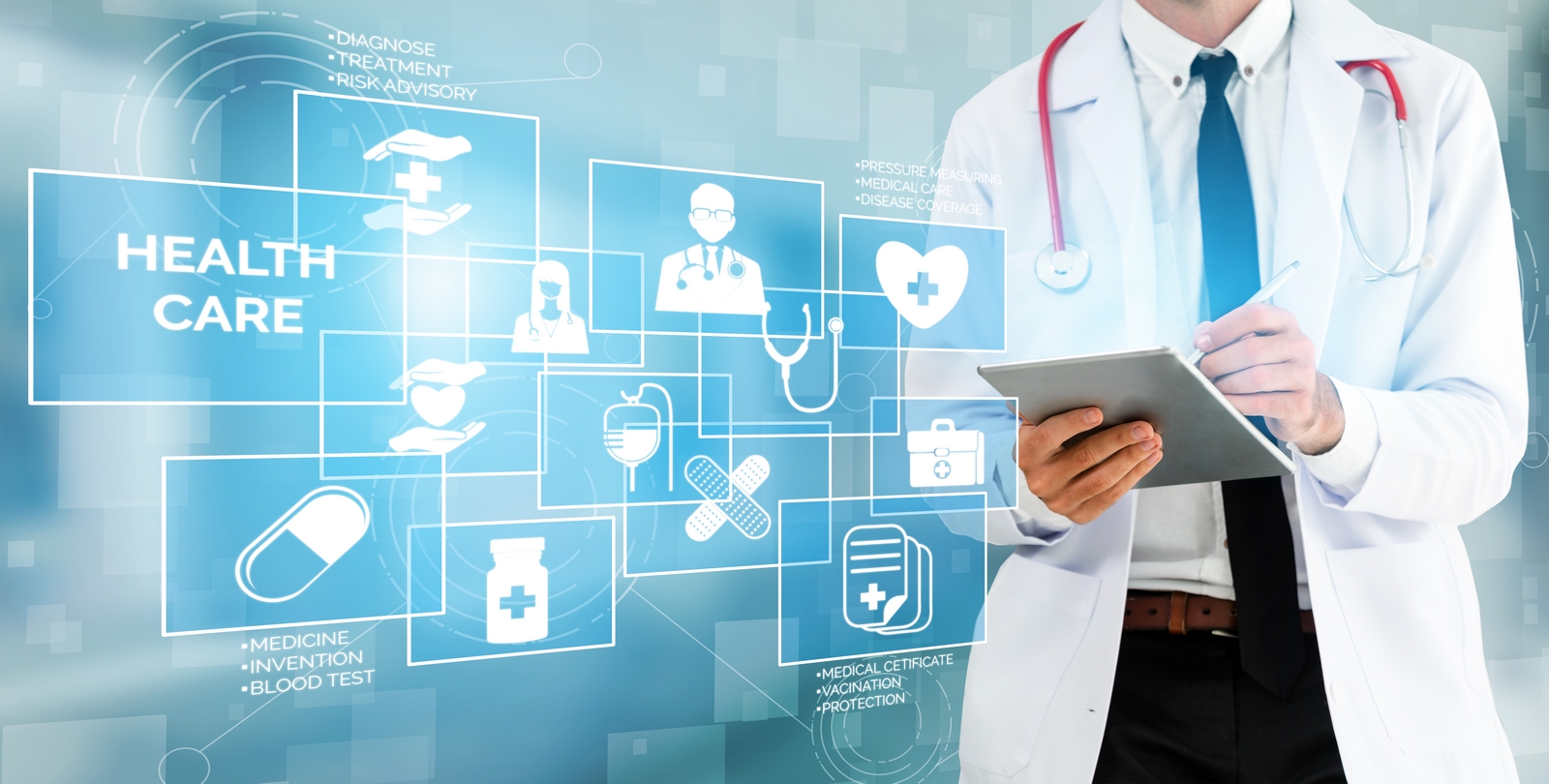 Medical,healthcare,concept, ,doctor,in,hospital,with,digital,medical